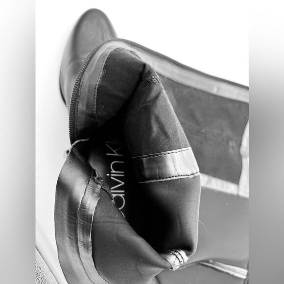 CALVIN KLEIN FREEDA KNEE HIGH BOOTS 9.5 WIDE CALF - Picture 12 of 14